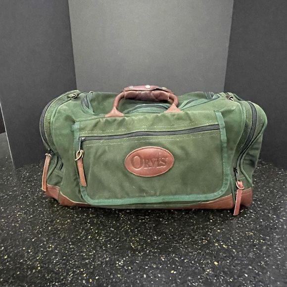 Orvis Bags Orvis Battwnkill Green Canvasleather Duffle Bag Poshmark
